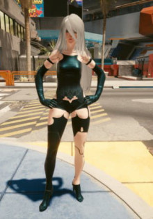 В Cyberpunk 2077 добавили A2 из NieR: Automata