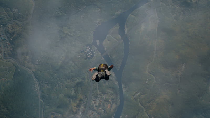 PUBG прыжок с парашюта