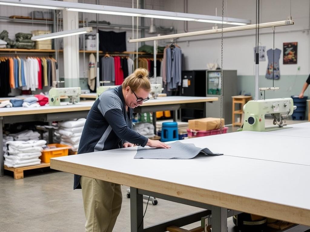 Cutting table: an important element in textile productionфото