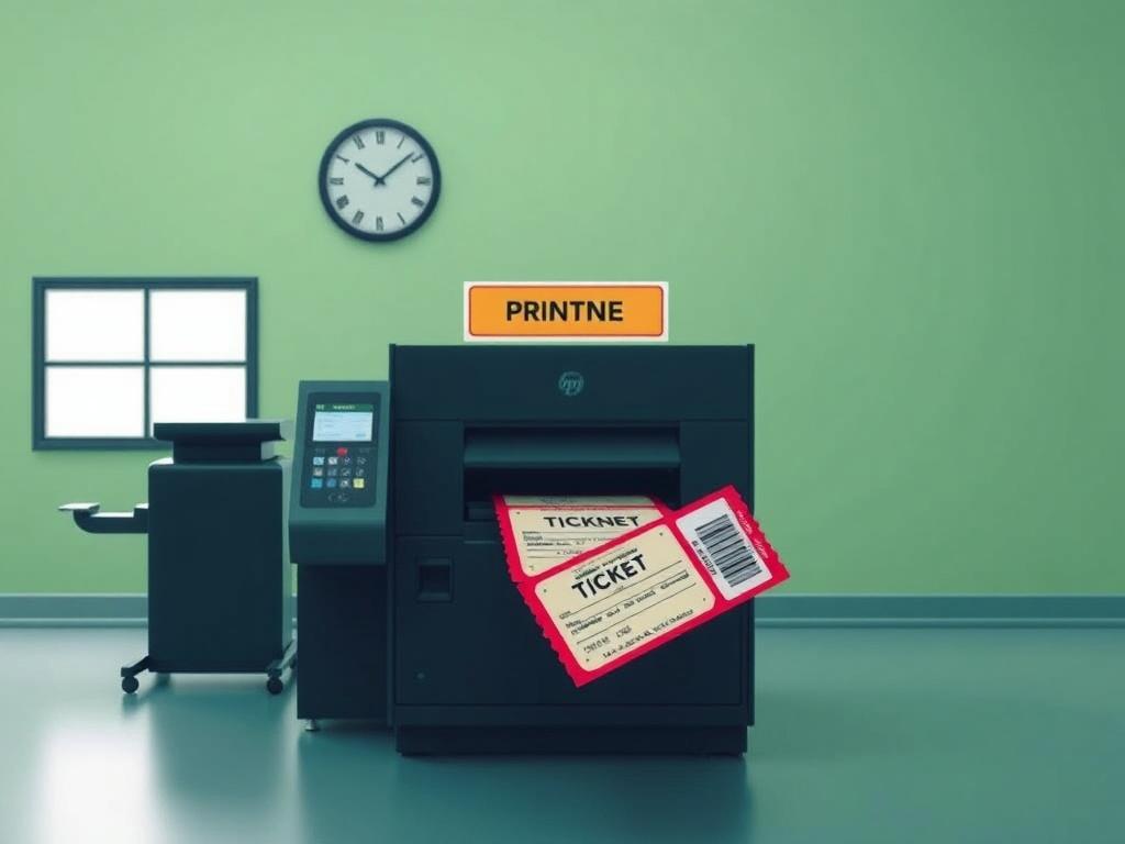 print the ticket at the printing houseфото