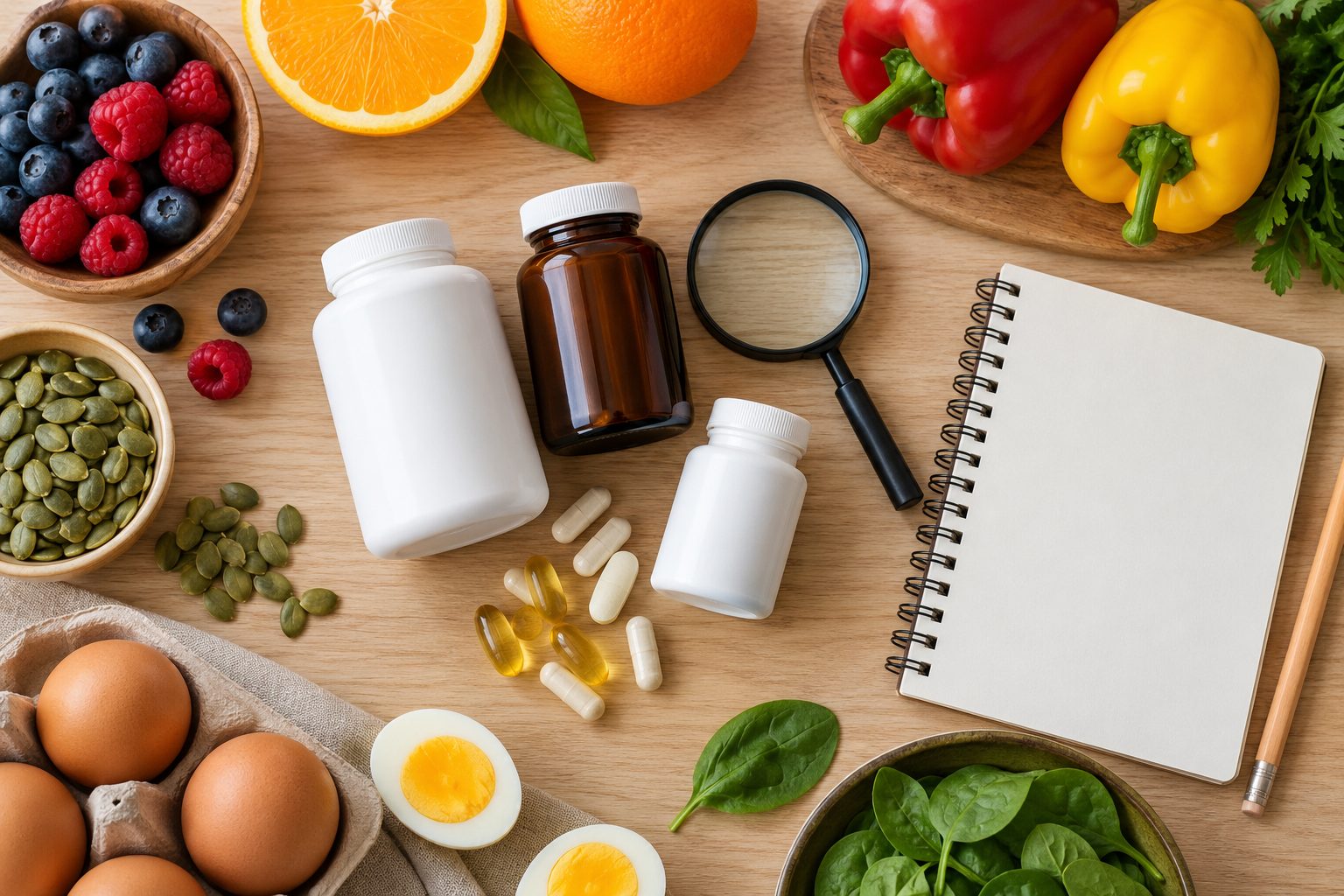 Компоненты витаминных комплексов и продукты-источники витаминов